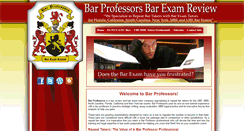Desktop Screenshot of barprofessors.com