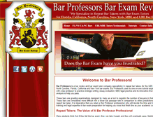Tablet Screenshot of barprofessors.com